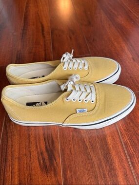 Vans Premium Authentic Sneakers Vintage Yellow -  Men’s 8 Women’s 9.5